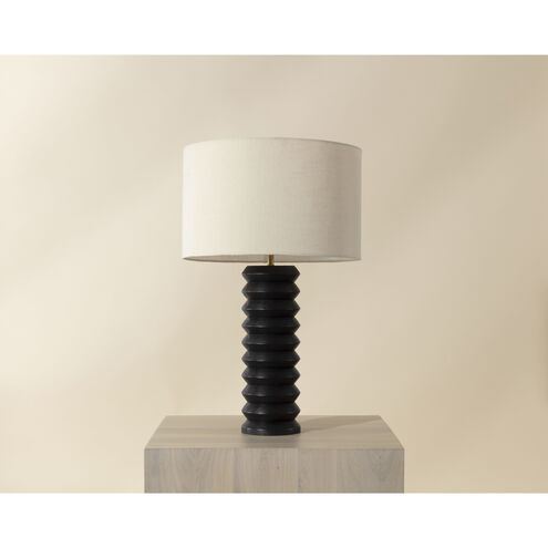 Oletto 29.5 inch 100.00 watt Beige / Black Table Lamp Portable Light
